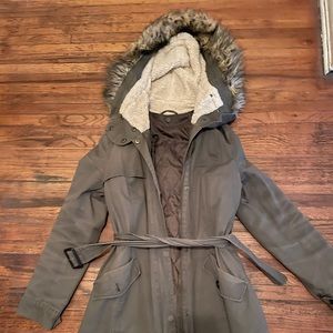 DKNY fall jacket- layers can be removed. So can the fur